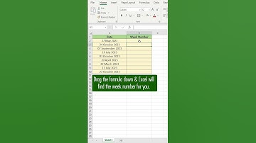 Find Week Number Form A Date in #excel -#exceltips 51 - #msexcel