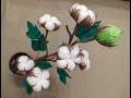 Cotton flowers/ DIY easy way to make cotton flowers
