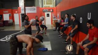 Partner Wall Sit Burpees