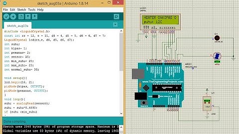 Simulasi Kontrol Suhu Otomatis menggunakan Arduino Uno dengan Proteus 8 Professional