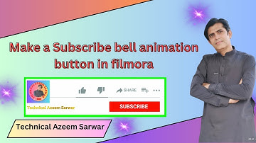 How to make subscribe bell animation button in Filmora.