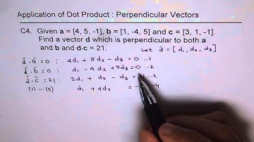 Solve Dot Product Equations For Perpendicular Vectors - EDEXCEL - GCSE - EDEXCEL - GCSE - SAT