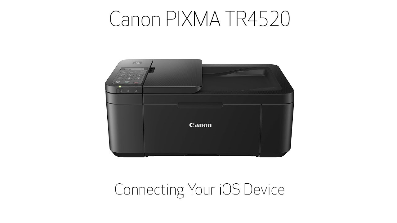 abstraktion Natur Glat Canon PIXMA TR4520 - Connecting Your iOS Device - YouTube