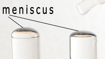 Meniscus and Wetting. Water, Alcohol and Mercury.