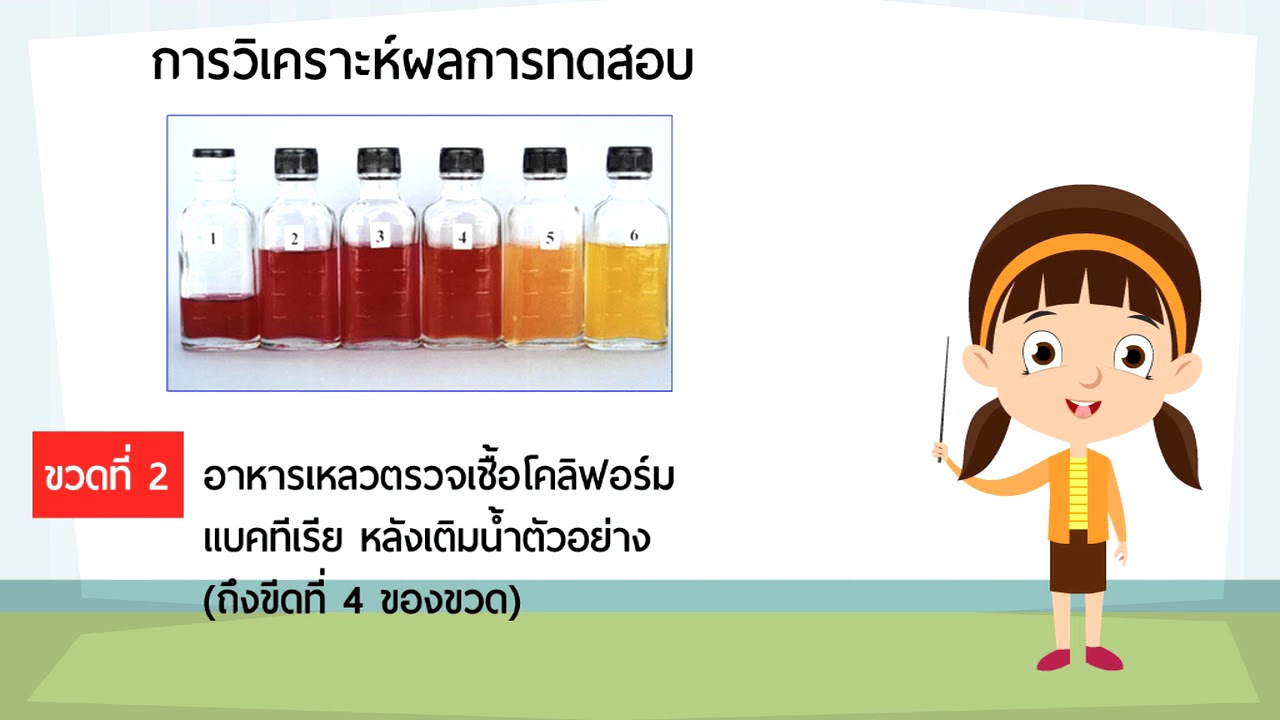 วิธีการใช้ชุดทดสอบโคลิฟอร์มแบคทีเรีย อ11 - YouTube