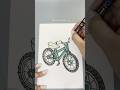 Satisfying Bicycle Coloring 🚲✨ Marker ASMR #shorts #asmr #satisfying #relaxing #art #coloring