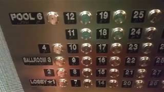 Schindler 500A elevator at Hyatt Regency hotel in Houston TX