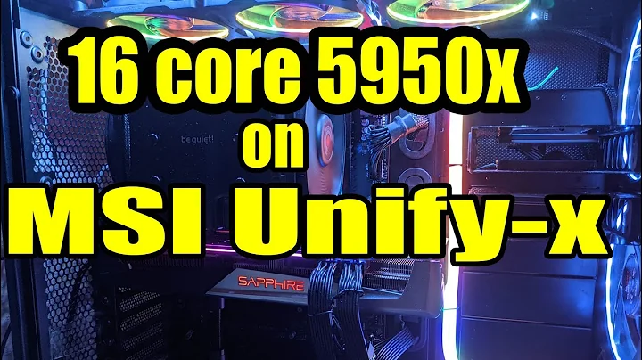 Maximize Performance: 5950x and Unify X Build with BeQuiet Dark Base Pro rev2