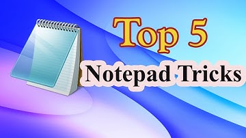 Top 5 Cool Notepad Tricks For Fun । EraIT