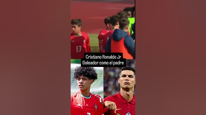 ¡Doblete de Cristiano Ronaldo Jr con Portugal, título, y celebración como el padre!