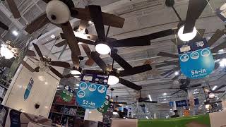 Ceiling fans, portable fans, and ACs on display at Lowe's 2021 remake (read description)