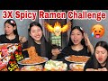 EXTREME 3X SPICY RAMEN CHALLENGE🥵🥵|| **CRIED **FAILED❌ || Watch till the end for full reaction😰😰