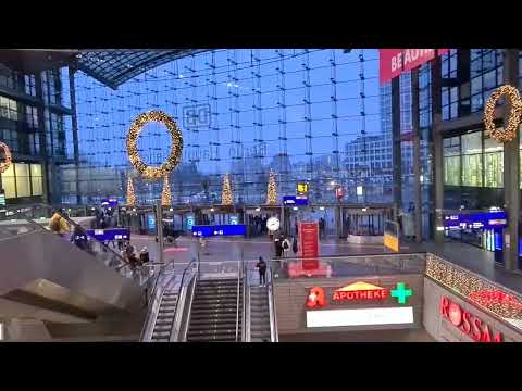 ?✨Рождество. Главный вокзал Берлина. Германия. Christmas. Berlin main station. Germany.