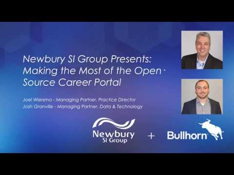 Newbury SI Group: Making the Most of the Bullhorn Open Source Career Portal