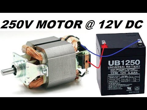 Universal Motor from a Mixer DIY  How to do Connections to Run it ! 