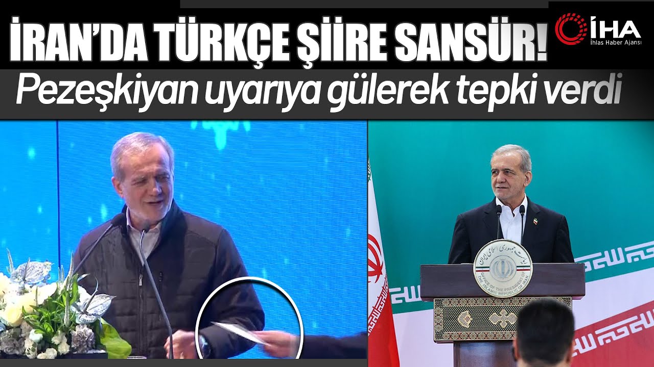 İran Cumhurbaşkanı Pezeşkiyan, Türkçe Şiir Okurken Uyarı Aldı