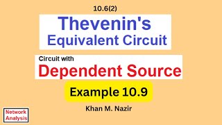 (English)ENA || Example 10.9 || Thevenin's Theorem: Circuit with Dependent Source Only