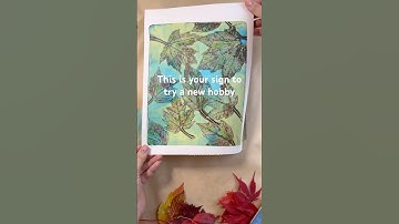 Botanical gel print #gelprinting #gelliprinting #gelpress #monoprint