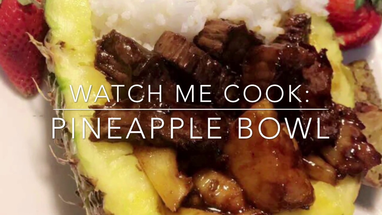 how to make a steak teriyaki pineapple bowl YouTube