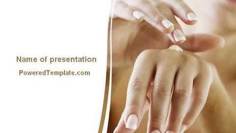 Hand Cream PowerPoint Template by PoweredTemplate.com