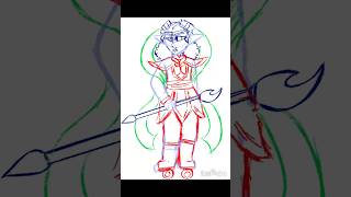 Nezha speedpaint!!!! #legomonkiekid #art #monkiekid l #lmk #lmknezha