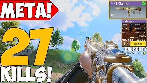 THE M4 IS THE NEW BEST META WEAPON TO USE IN BR! + MY GUNSMITH LOADOUT! COD MOBILE! SOLO VS SQUAD!