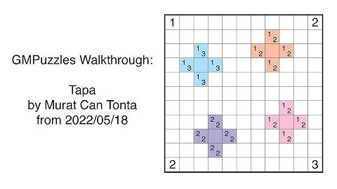 GMPuzzles - 2022/05/18 - Tapa by Murat Can Tonta
