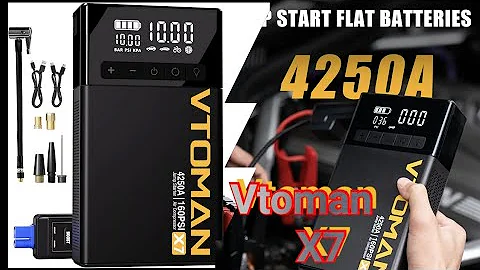 VTOMAN X7 JUMP STARTER AND TIRE INFLATOR COMBO UNBOXING & REVIEW(AMAZON)