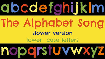 The Alphabet Song (slower & lower case)