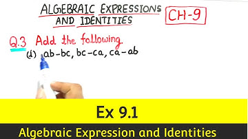 Ex 9.1 Q3 class 8 | Ch 9 Algebraic expressions | Ncert maths | Exercise 9.1 Q3 | cbse maths 8