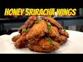 Extra Crispy Chicken Wings with Honey Sriracha Sauce