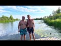 Плавучая баня на Черном Озере