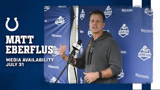 Matt Eberflus Training Camp Availability | July 31