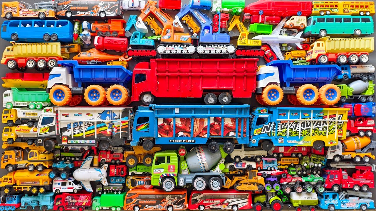 Mobil Mobilan Truk Oleng , Mobil Truk Molen, Mobil Balap, Truk Pasir, Excavator, Mobil Roket, Damkar