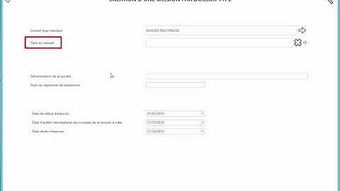 AUDITSOFT PREMIER - La création  de la mission