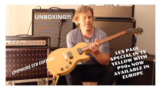 GUITAR BEASTS Episode 4: EPIPHONE Les Paul Special P90 TV Yellow LTD Unboxing, TV Yellow Les Paul