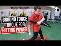 How To Use GROUND FORCE TORQUE to increase Bat Speed, Exit Velocity, and Overall Hitting Power!