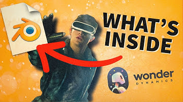 Wat zit er in Wonder Studio Blender-bestand