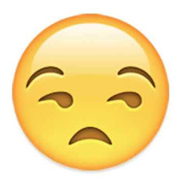 Unimpressed / Unamused / Dissatisfied / Side-Eye / Meh Emoji 😒