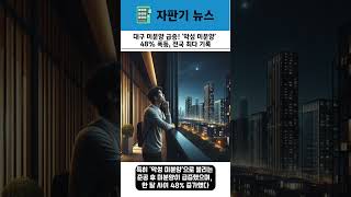 대구 미분양 급증!  #대구 #mz세대 #뉴스  #경북 #대구경북 #미분양 #대구미분양