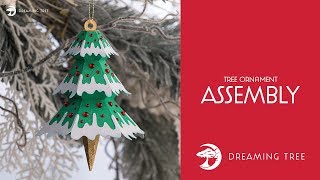 SVG File - Tree Ornament - Assembly Tutorial (For Cricut, Silhouette, and ScanNCut)