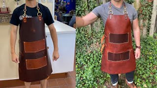 Making leather Aprons!!
