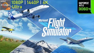 Flight Simulator 2020 RTX 3060 Ti - 1080p, 1440p, 4K (Late 2021) Fps Test