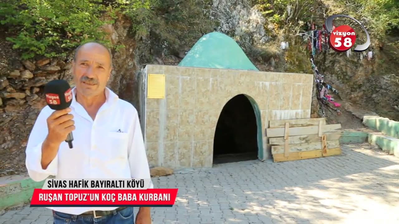 SİVAS HAFİK BAYIRALTI KÖYÜ RUŞEN TOPUZ'UN KOÇ BABA KURBANI VİZYON 58 TV