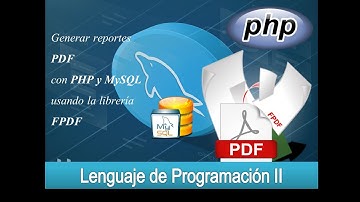 Como generar reportes PDF en PHP y MySQL, con la libreria FPDF