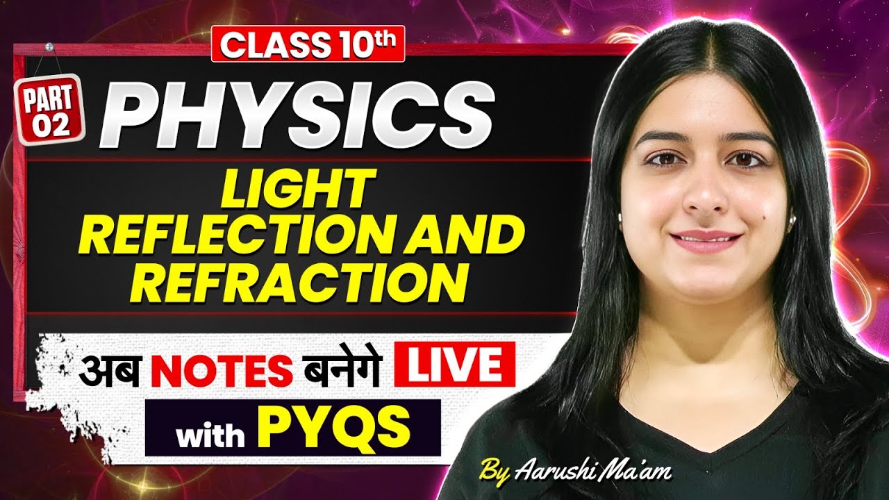 Light Reflection and Refraction Class 10 Part-2 | Live Notes Making ...