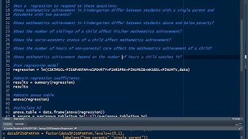 How to Run a Regression Analysis Using R and RStudio