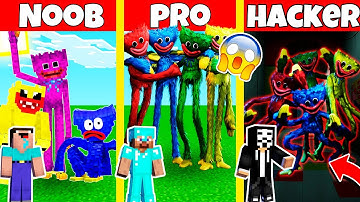 POPPY PLAYTIME CHAPTER 3 MINI HUGGY BUDDIES HOUSE BUILD CHALLENGE - NOOB vs PRO vs HACKER /Animation