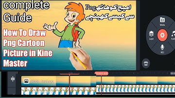 How To Draw Png Image Video in Kine Master Using Hand Pencil