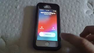 iPhone 5S incoming call (FaceTime Audio) example
